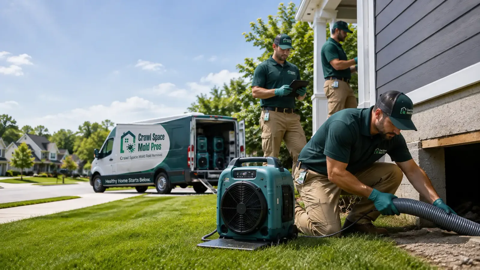Crawl Space Mold Removal in Rib Lake, WI